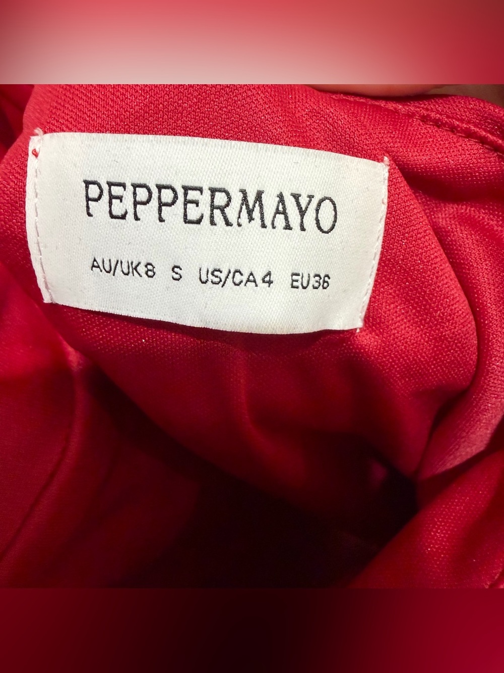 Peppermayo Red Beaded Halter Mini Dress - Picture 7 of 10